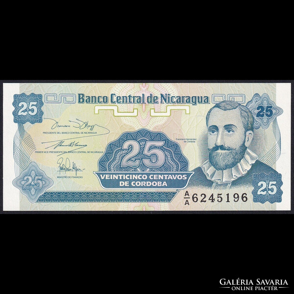 Nicaragua 25 Centavos 1991 P-170a (1) UNC