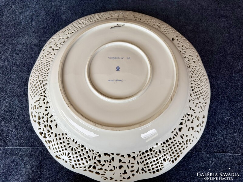 Herendi porcelán óriás FLEURAISON NO. 29 falitányér