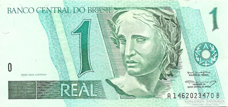 1 real 1995-97 Kolibri madár Brazilia 35. signo Gyönyörű