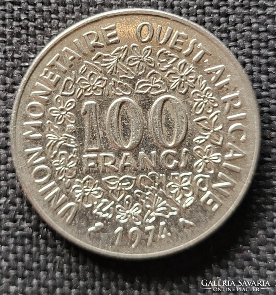 Nyugat afrikai államok 100 frank 1974 (BN511)