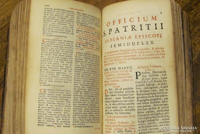 Breviarium Romanum - 1685 - sok metszettel, szép állapot - ritka darab !