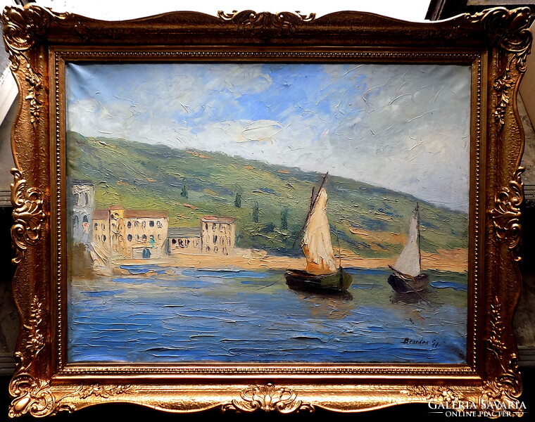 Benedek György 1934- Mediterrán tengerpart Garanciával számlával
