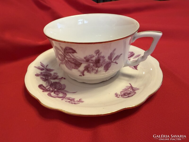 Zsolnay porcelán csésze + csészealj