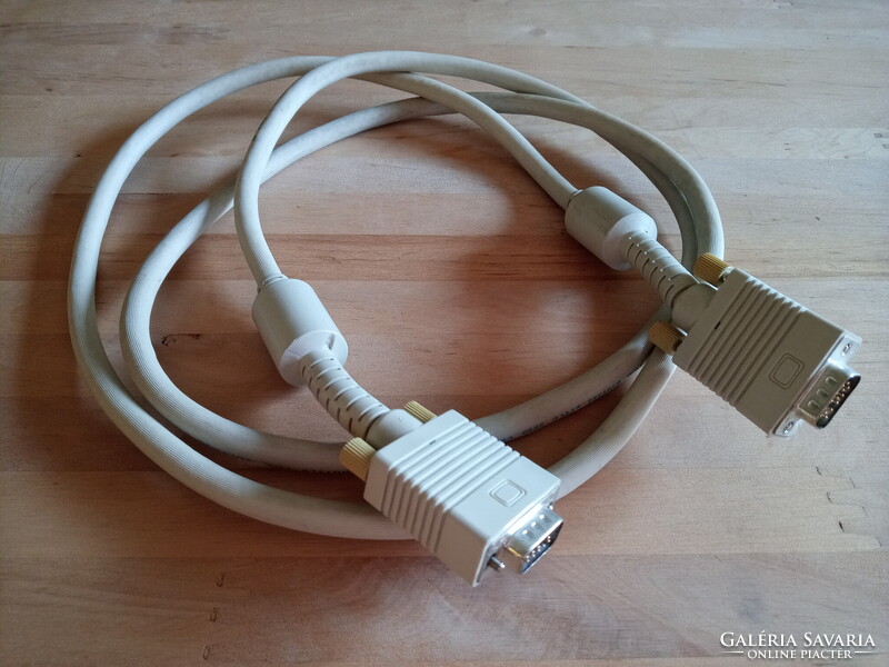 Retró 2x árnyékolt VGA monitor kábel 14 tű