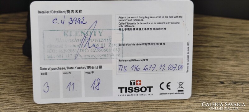 Tissot Chrono XL Chronograph (Model: T116.617.11.037.00) – In Original Box!
