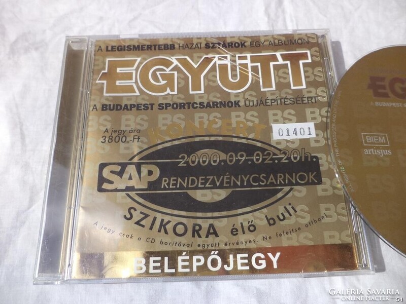 Együtt a BS újjáépítéséért CD - Szikora, Charlie, Pa-dö-dö , sorszámozott belépőjegy (5067)