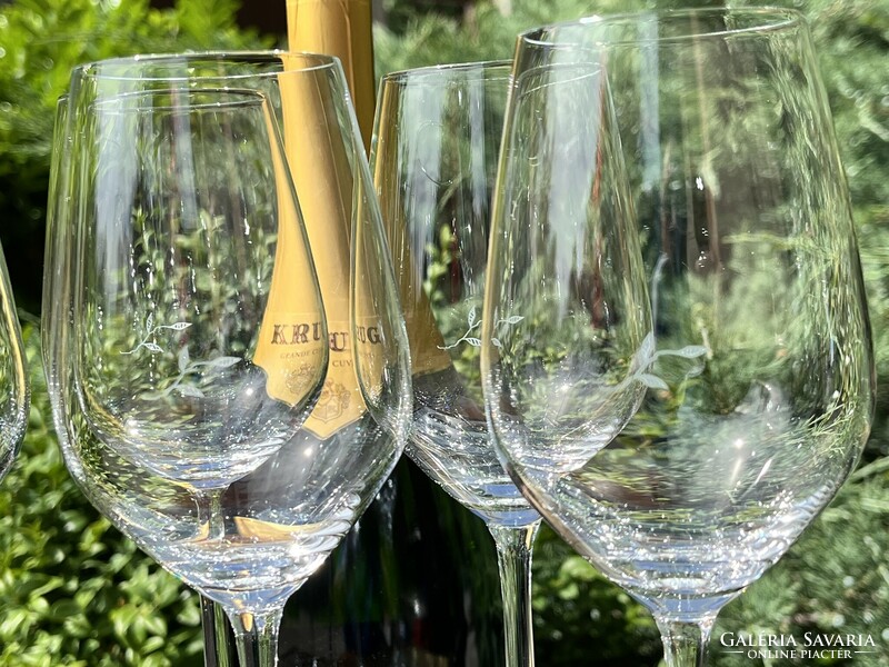 CHAMPAGNE CLUB - KRUG 28 cl Champagne Pezsgőspohár Készlet – 6 db