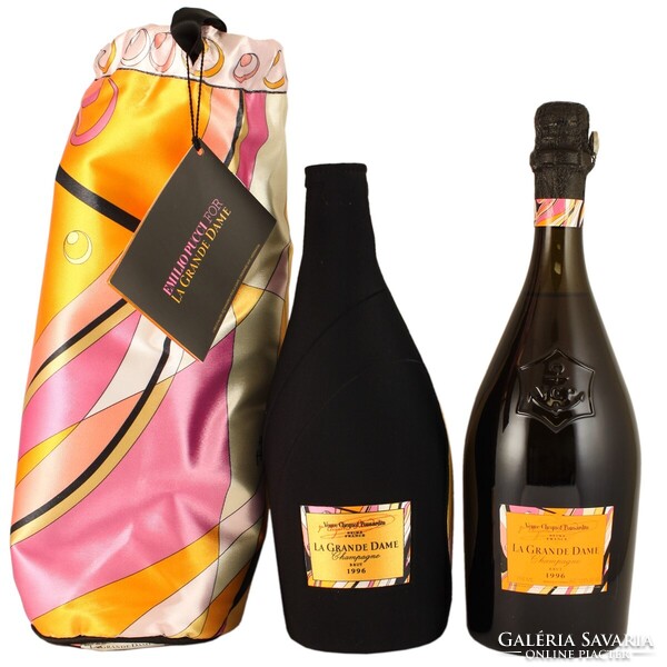 CHAMPAGNE CLUB - Veuve Clicquot x Emilio Pucci– La Grande Dame 1996 teljes szett palackkal együtt