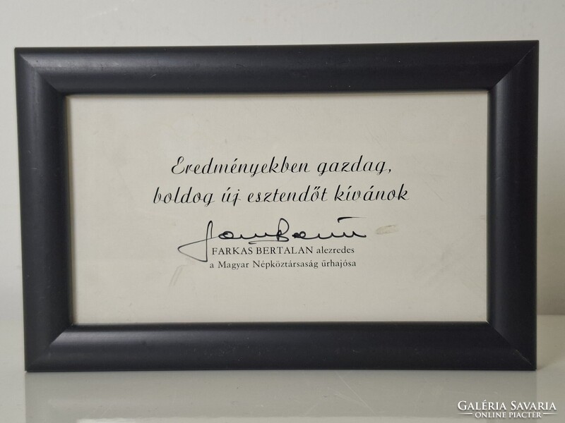 Signed FARKAS BERTALAN greeting