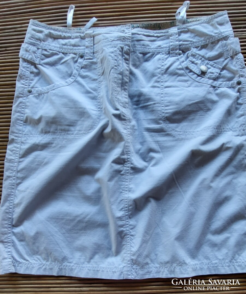 Fehér vászon  Authentic nyári farmer mini szoknya