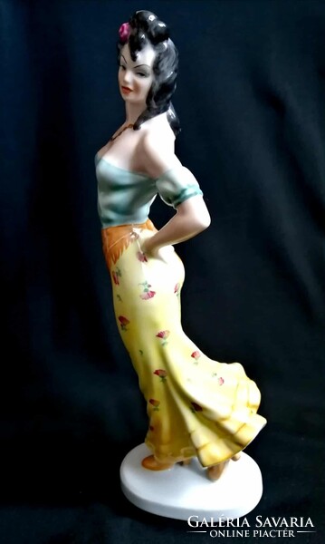 Herendi "Carmen" porcelán szobor/figura – 29 cm – Hibátlan!