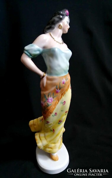Herendi "Carmen" porcelán szobor/figura – 29 cm – Hibátlan!