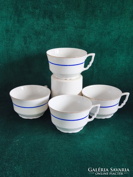 Zsolnay porcelán csésze szett (1950-60')