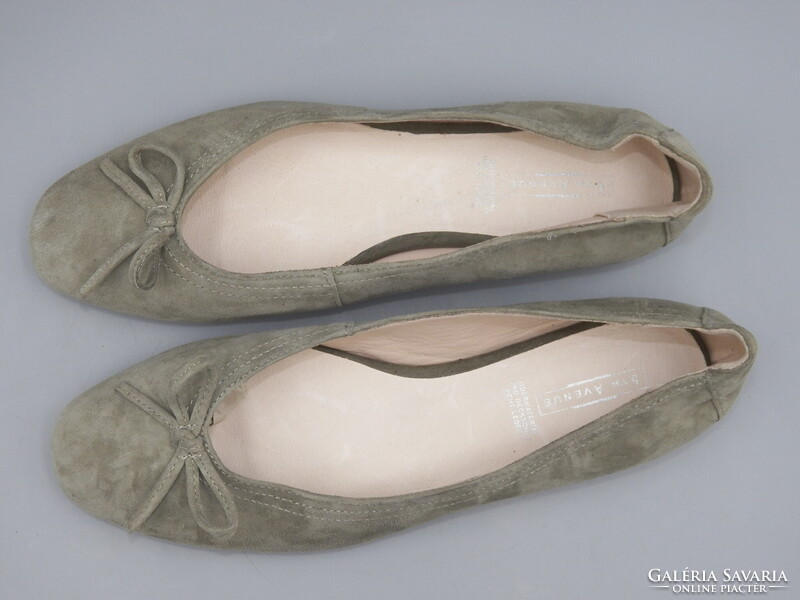 Új! 5TH Avenue velúrbőr balerina, 40 -es