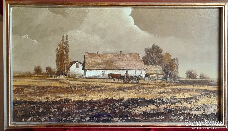 Puskás Imre (1933 - 2003) : Lovasszekér