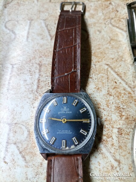 Vintage karóra csomag – 5 db – Meister Anker, Anker Pepsi búvár, Ruhla, Lucerne – szerviz szükséges