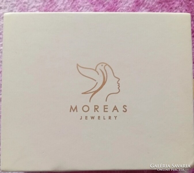 BRAND NEW, GENUINE MOREAS 925 STERLING SILVER 18K GOLD PLATED ANKLET SET – 2 PCS WITH FULL ORIGINAL