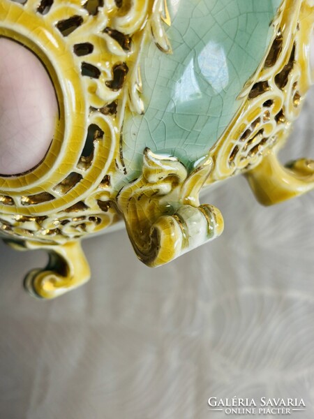 Zsolnay pierced basket around 1890