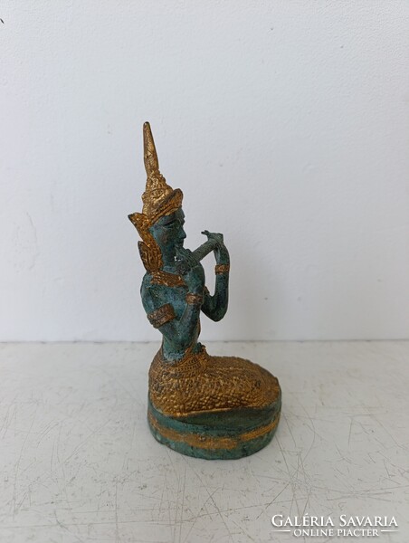 Antik buddhista bronz szobor szertartás hangszer jelenet buddha Thaiföld 691 7117