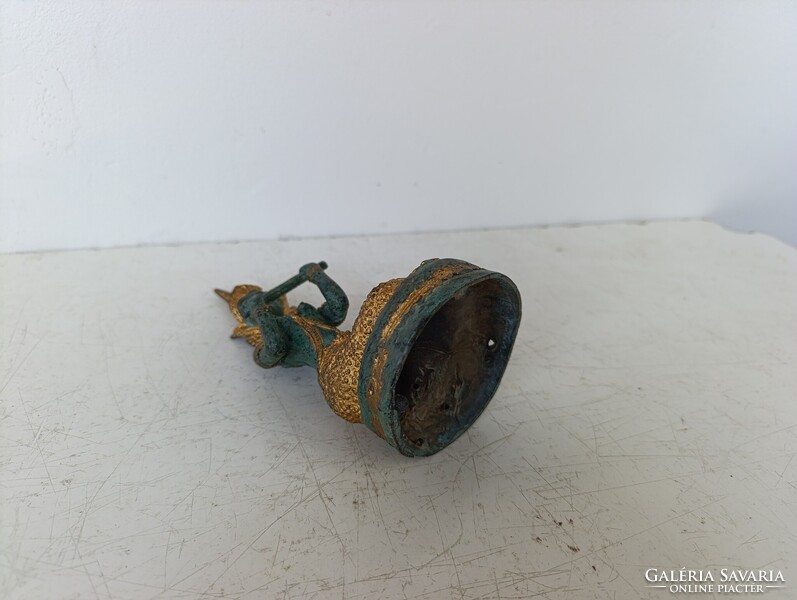 Antik buddhista bronz szobor szertartás hangszer jelenet buddha Thaiföld 691 7117
