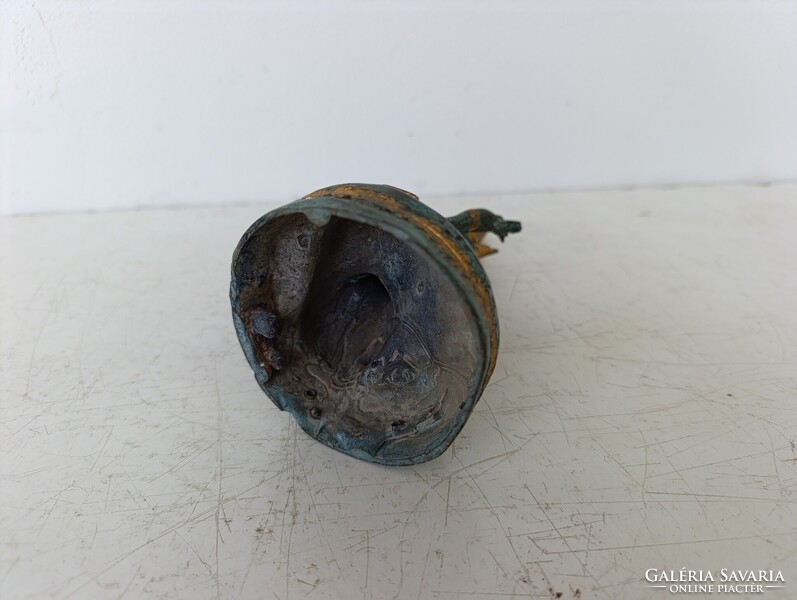 Antik buddhista bronz szobor szertartás hangszer jelenet buddha Thaiföld 691 7117