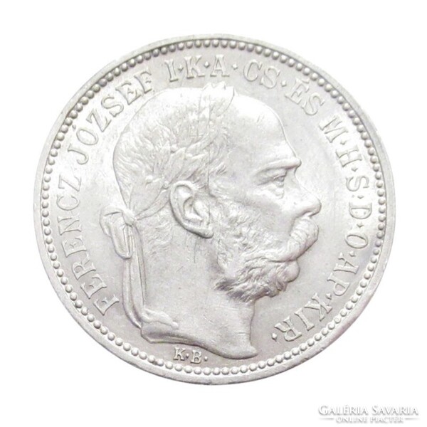 Magyarország,1 korona 1893 EF+ ezüst 5g835