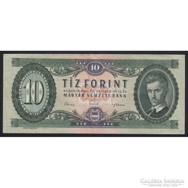 Hungary, 10 forint 1962 EF+