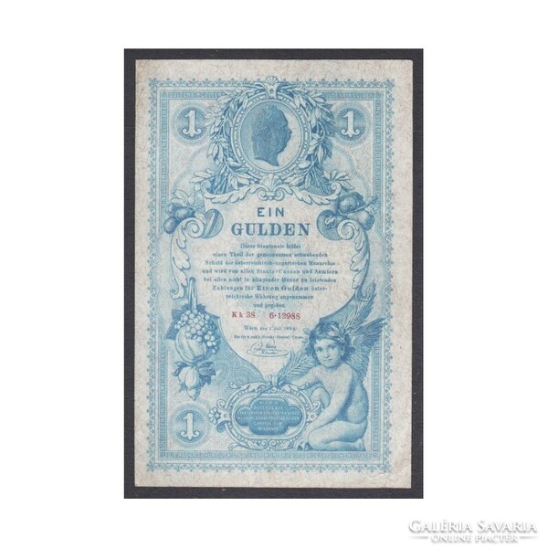 Magyarország,1 forint/gulden 1888 EF