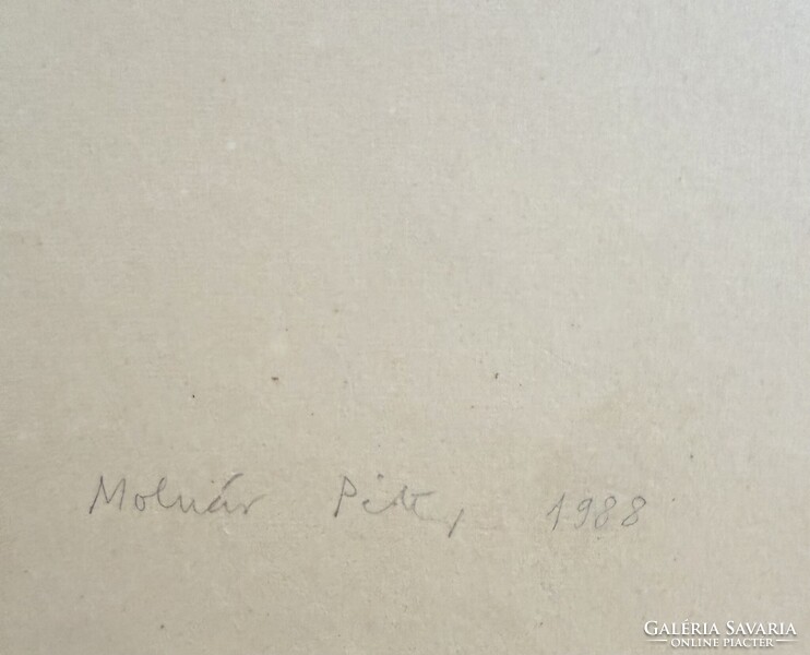 Péter Molnár 1943 - 2023 Original Large Artwork from 1988