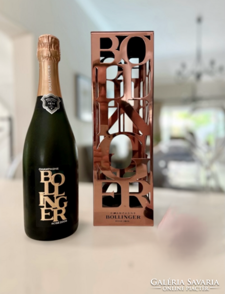 CHAMPAGNE CLUB - Bollinger 2006 Cuvée Rosé Brut Vintage Champagne Eredeti Fém Díszdobozban