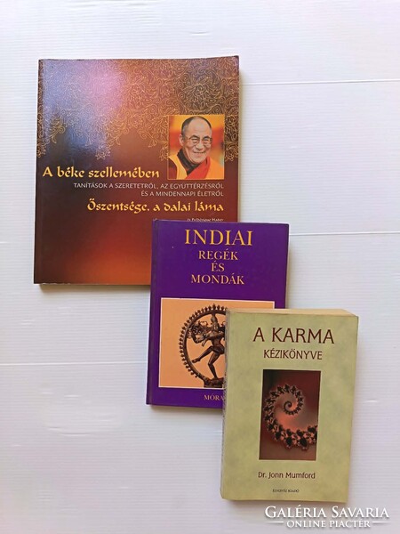 Keleti bölcsesség és misztikum könyvcsomag (3 db) – Dalai Láma, Karma, India
