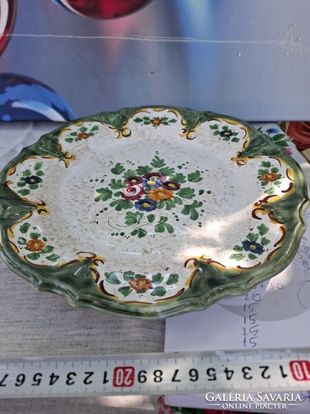 Vintage Kirsch Keramik kézzel festett dísztál / fali tányér (32 cm)
