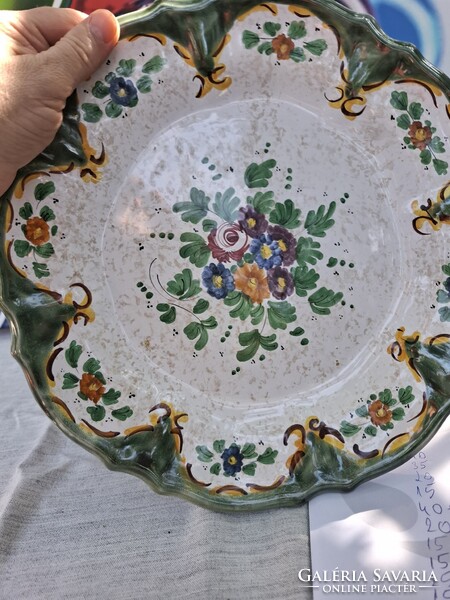 Vintage Kirsch Keramik kézzel festett dísztál / fali tányér (32 cm)