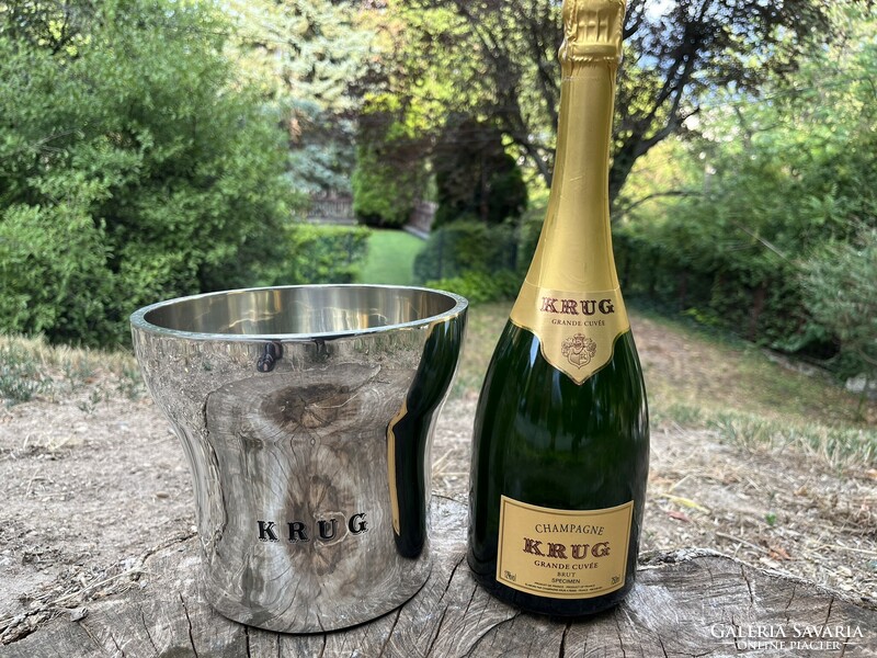 CHAMPAGNE CLUB - KRUG Champagne – François Bauchet által tervezett ón pezsgőhűtő veder – Első kiadás