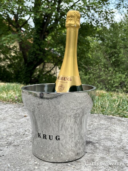 CHAMPAGNE CLUB - KRUG Champagne – François Bauchet által tervezett ón pezsgőhűtő veder – Első kiadás