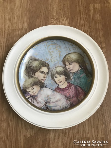Álomszép EDNA HIBEL kézzel festett limitált porcelán