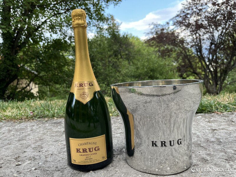 CHAMPAGNE CLUB - KRUG Champagne – François Bauchet által tervezett ón pezsgőhűtő veder – Első kiadás