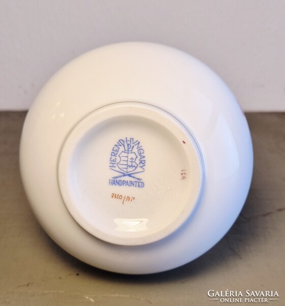 HERENDI APPONYI MINTÁS PORCELÁN POCAKOS VÁZA /HIBÁTLAN/