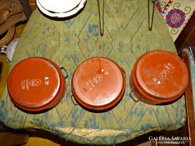 OLD ENAMEL FOOD CONTAINER, ETHORDO !!!! WM (WEISS MANFRÉD) CSEPEL
