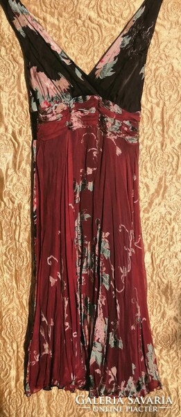 100% silk floral dress made of natural silk