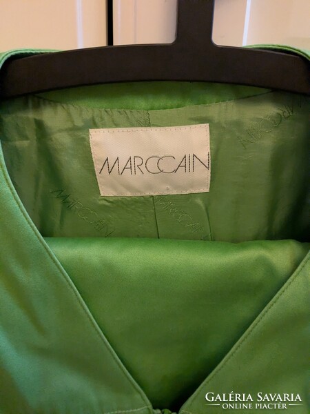 Pemium német márkás MARCCAIN női S/M-es 36-38-as zöld színű nyári kosztüm, nyári együttes, szett