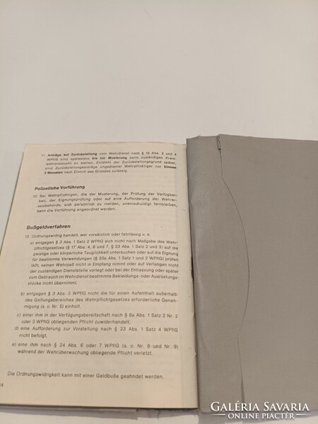 Német hidegháborús katonai igazolvány és dögcédula
