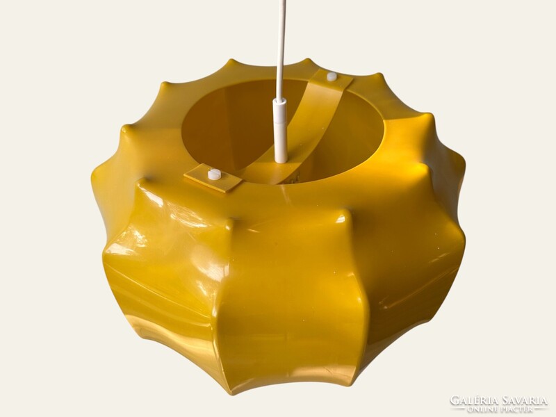 Vintage ILKA PLAST space age design függőllámpa, 1970-es évek