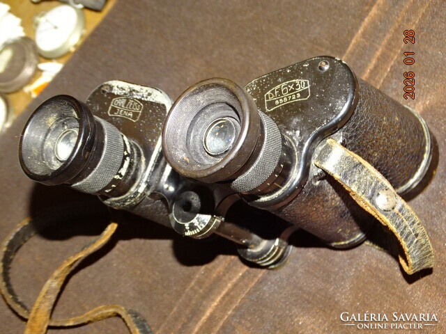 ZEISS 2. VH. VILÁGHÁBORÚS 1940 KÖRÜLI TÁVCSŐ LÁTCSŐ DF.6X30