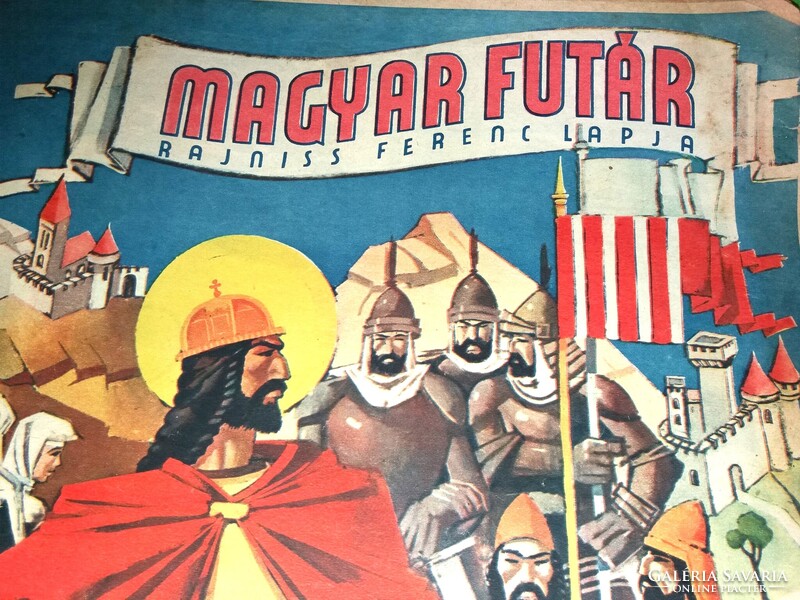 Antik 1943. augusztus 18 MAGYAR FUTÁR ( Rajniss ) II. VH képes hetilap A / 3 méret a képek szerint