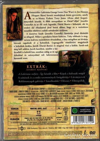 Fantasztikus labirintus (1986) DVD ÚJ! fsz: David Bowie - ritkaság bontatlanul