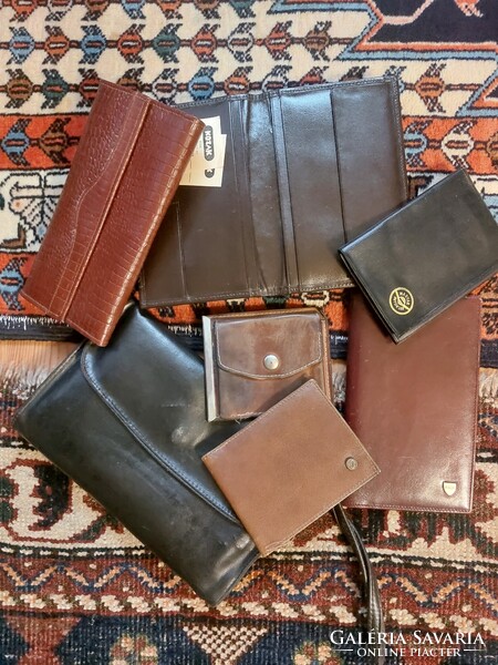 Férfi vintage bőrtáska, irattárcák, pénztárcák, kártyatartók