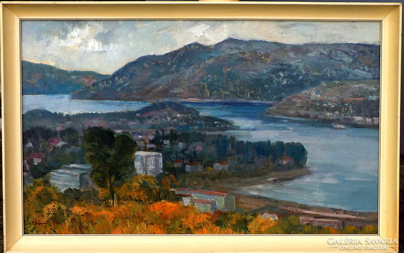 Gerő Kázmér 1920-1988 "Dalmácia" Eredetiség igazolással Számlával