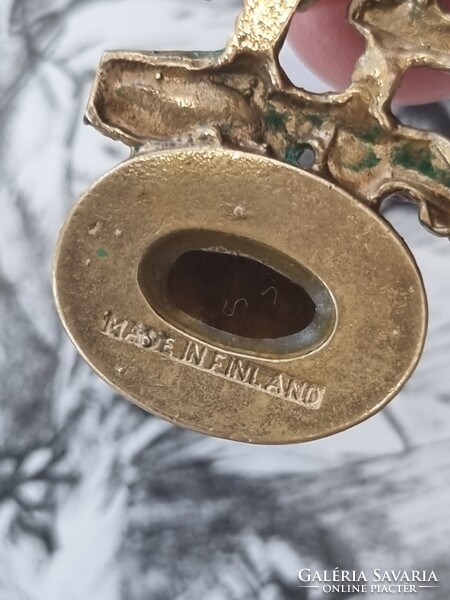 Pentti Sarpaneva finn brutalista design nyaklánc, tigrisszemmel- '70- es évek