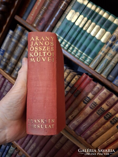 1937-ARANY JÁNOS ÖSSZES KÖLTŐI MŰVEI--FRANKLIN 1768 oldal biblia- papiron